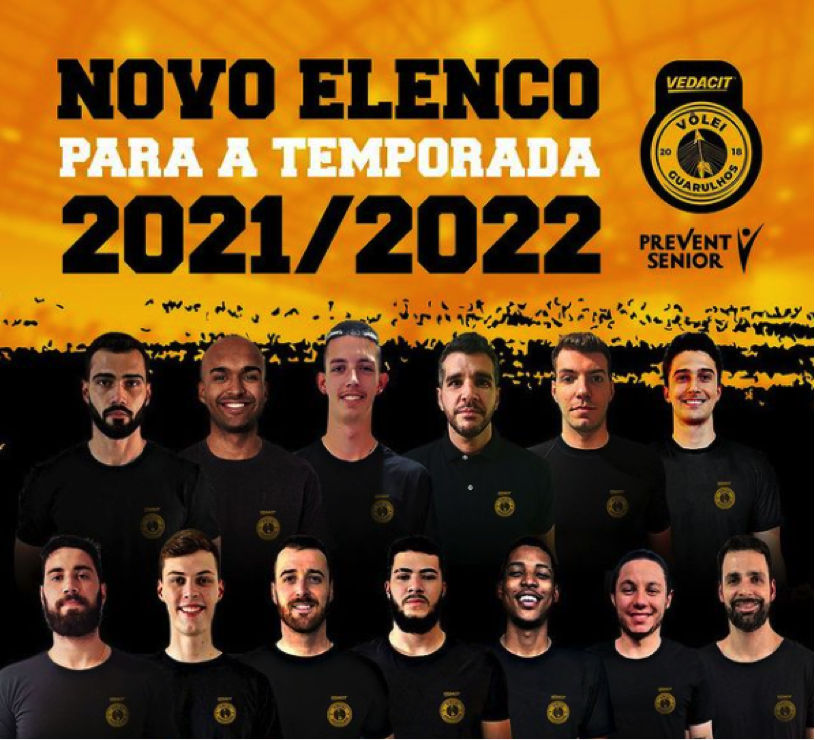 Vedacit Vôlei Guarulhos divulga lista dos atletas da temporada 2021/2022